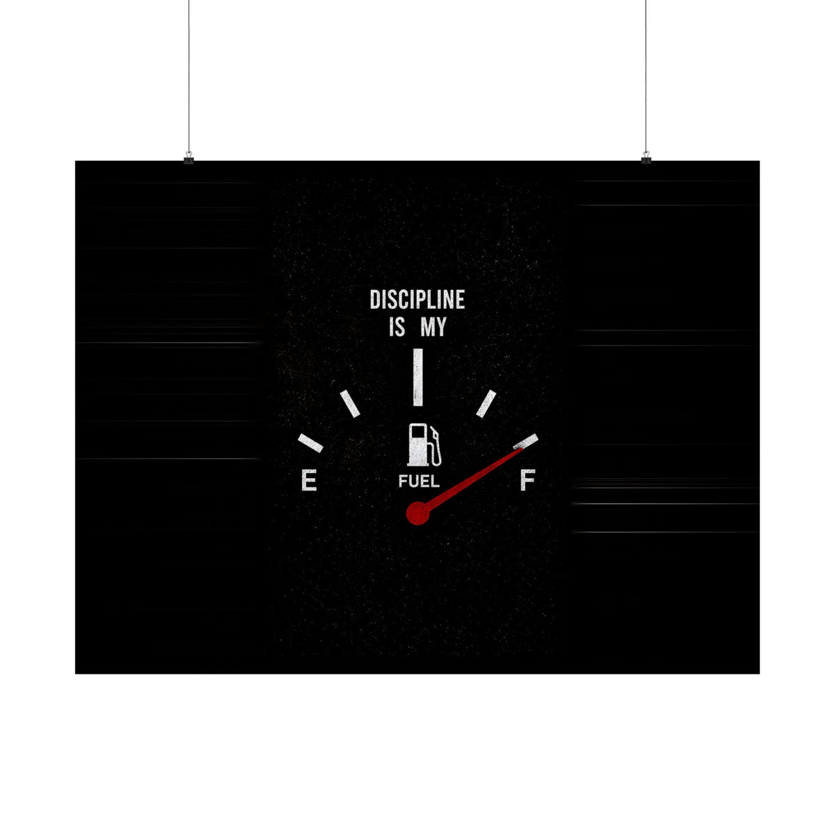 Discipline Is My Fuel - Motivational Wall Art | Matte Poster (Landscape)