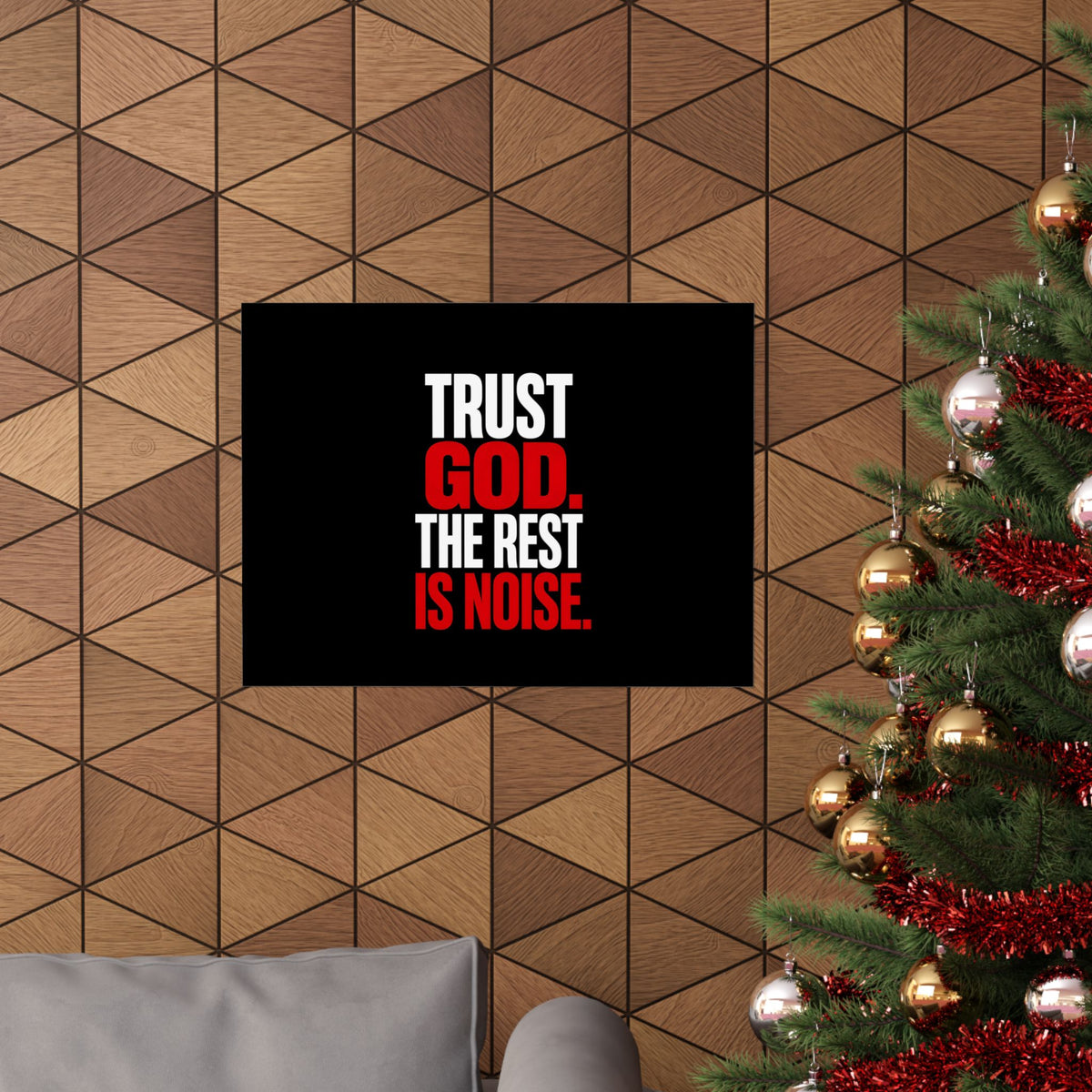 Trust God - Christian Wall Art | Matte Poster (Landscape)