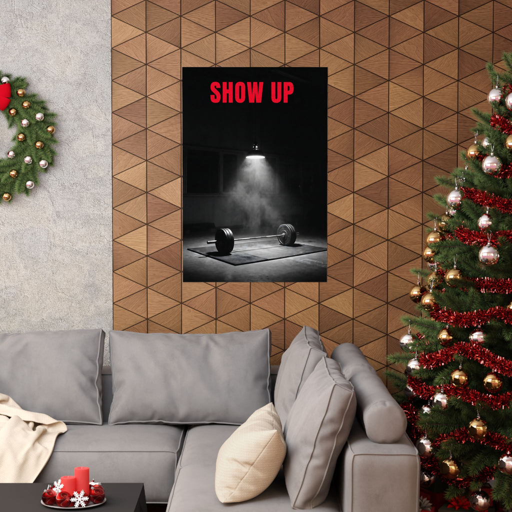 Show Up - Gym Wall Art | Matte Poster