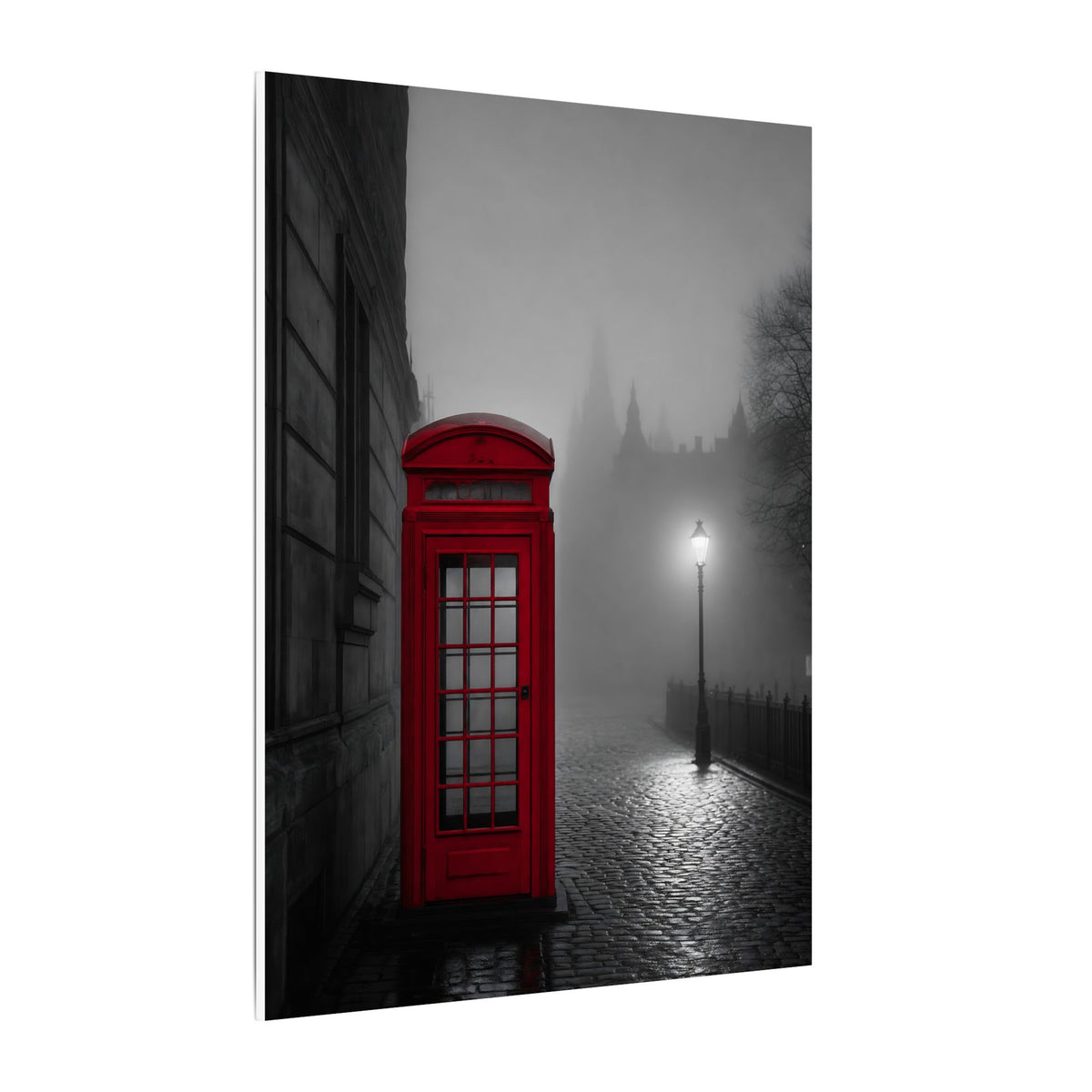 The Red Booth - Unique Office Art | Canvas