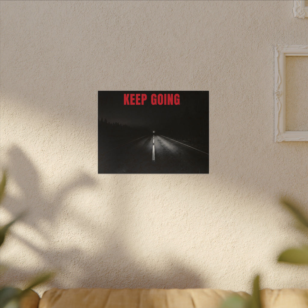 The Extra Mile - Night Road Wall Art | Canvas (Landscape)