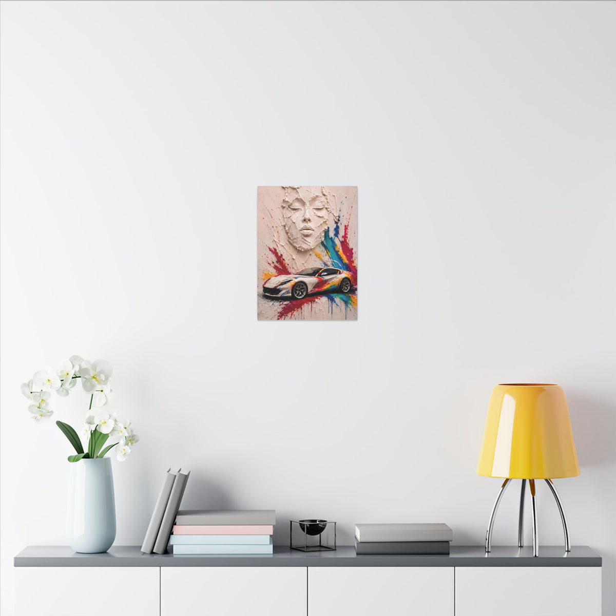 Full Throttle - Supercar Splash Art | Canvas