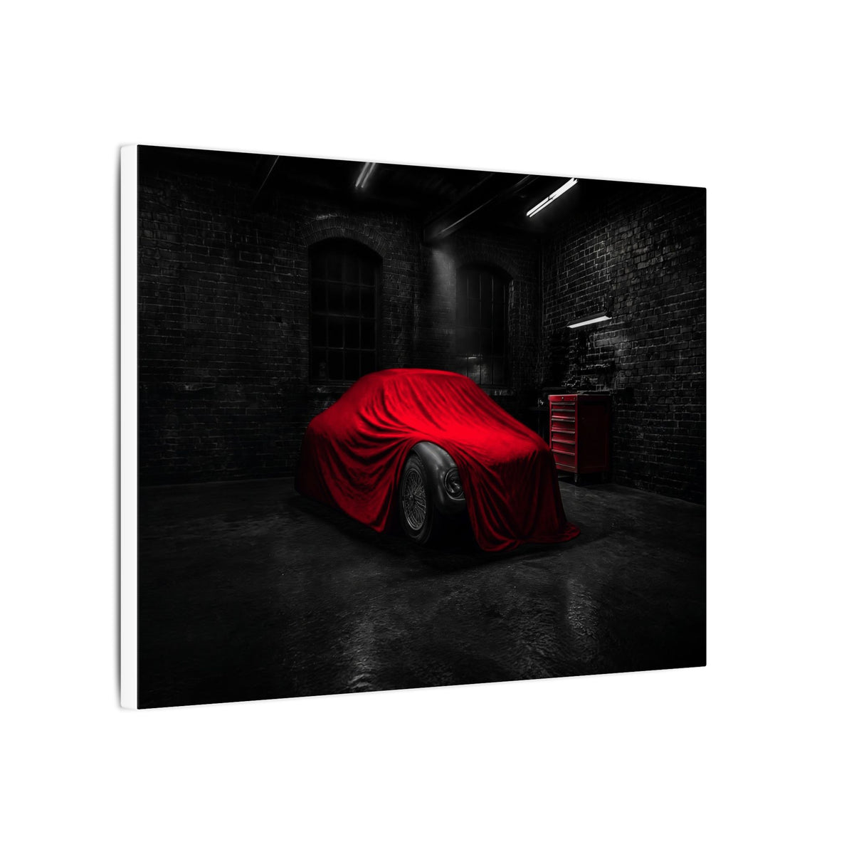 The Project - Car Cover Wall Art | Canvas (Landscape)