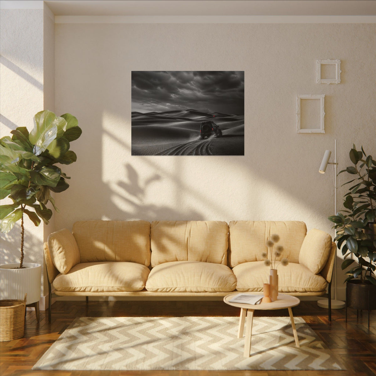 Go Beyond the Road - Minimalist Bedroom Wall Art | Canvas (Landscape)