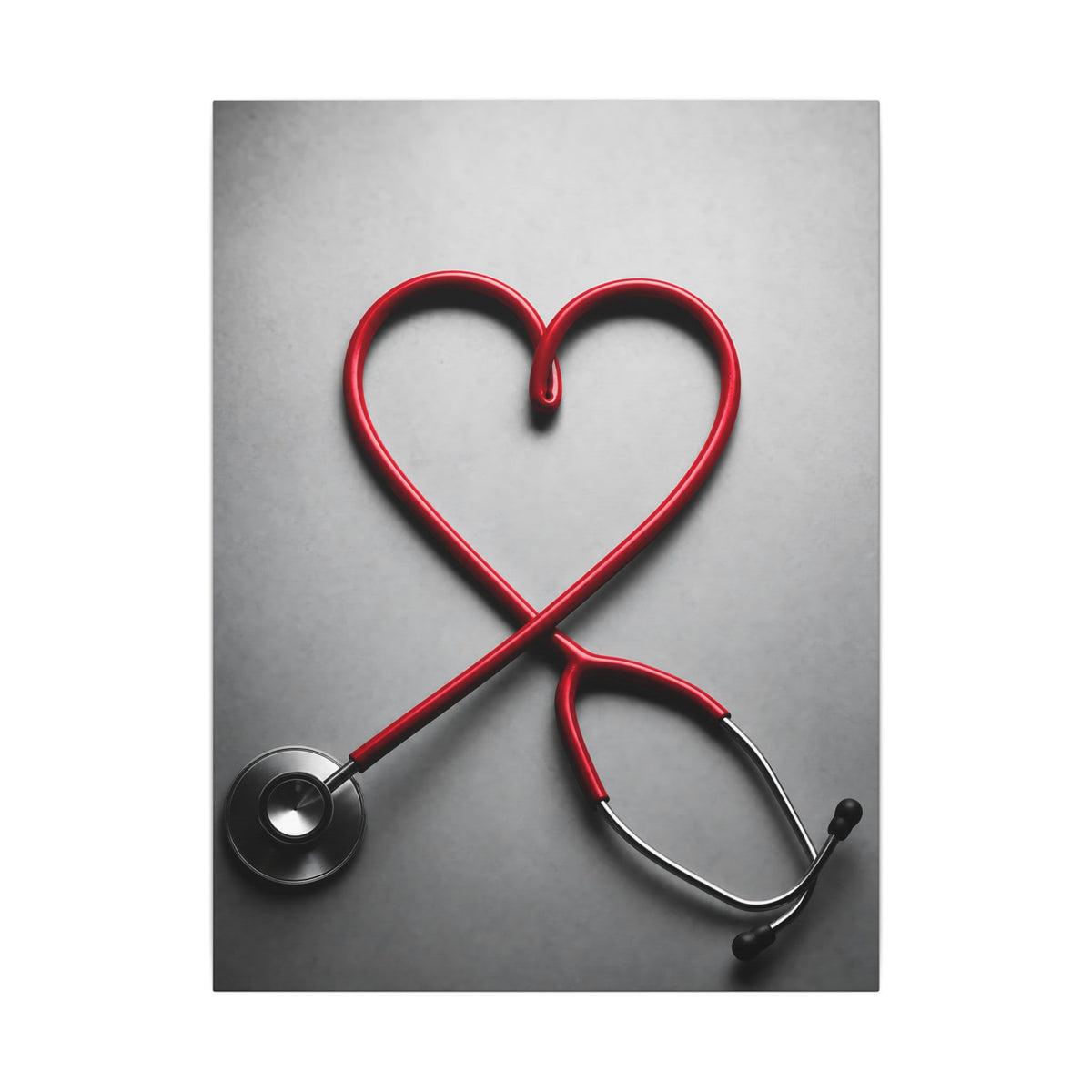 The Stethoscope Heart - Doctor's Office Wall Art | Canvas