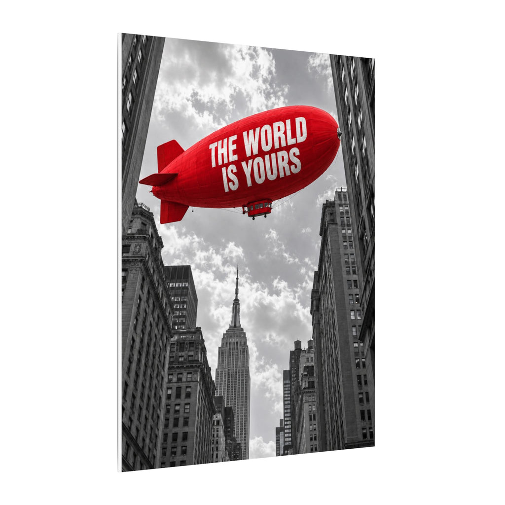 The World Is Yours Blimp - Office Wall Art | Canvas