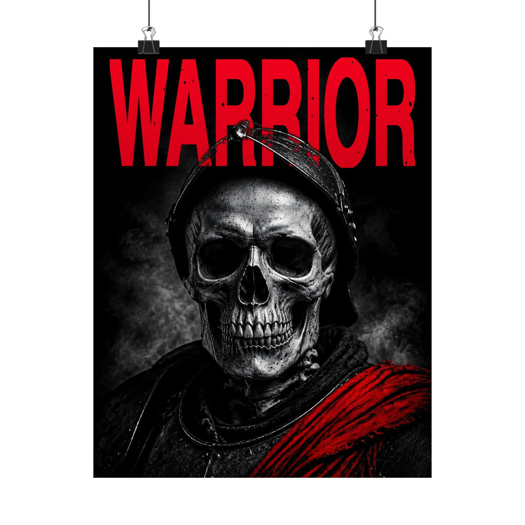 Warrior - Skull Painting | Matte Poster