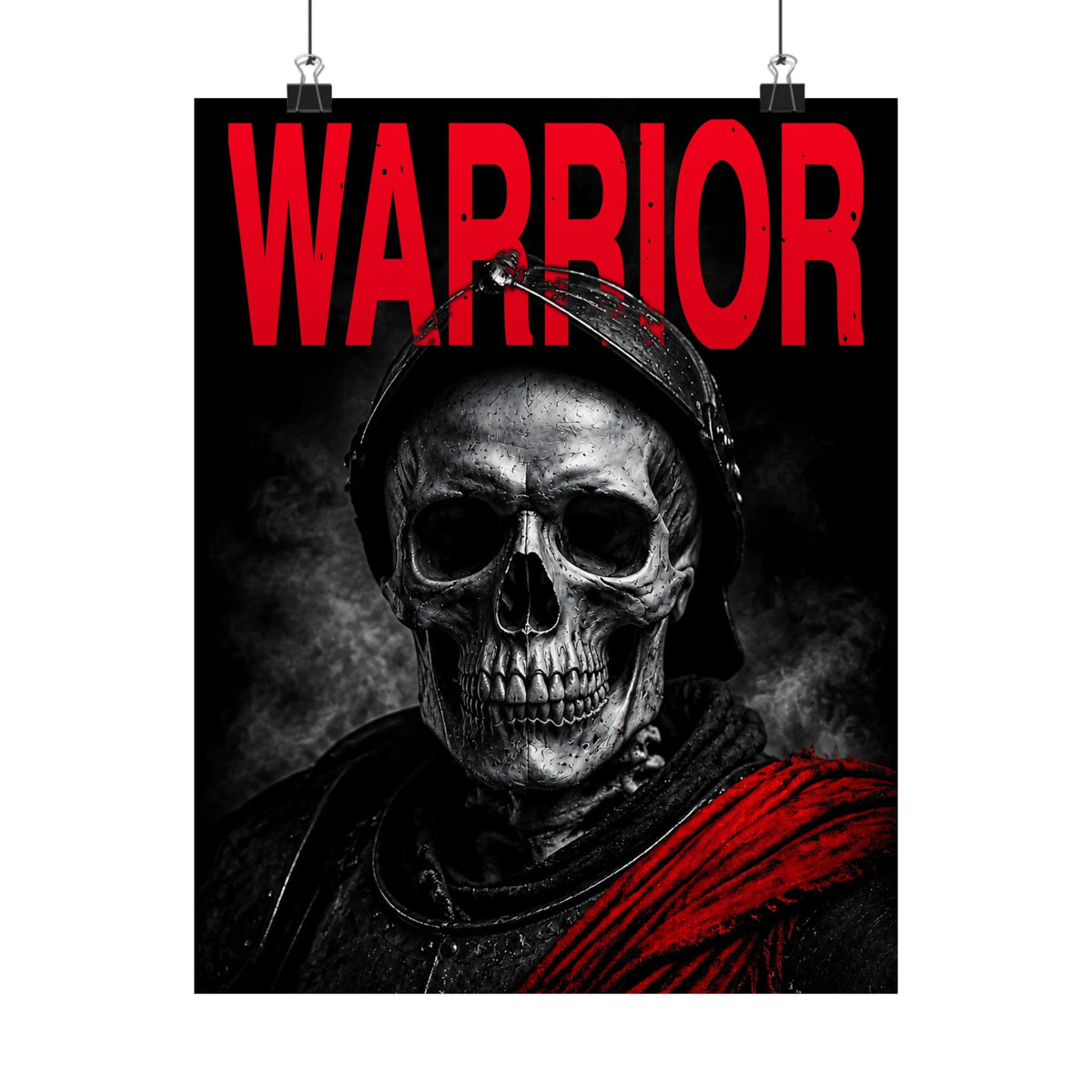 Warrior - Skull Painting | Matte Poster