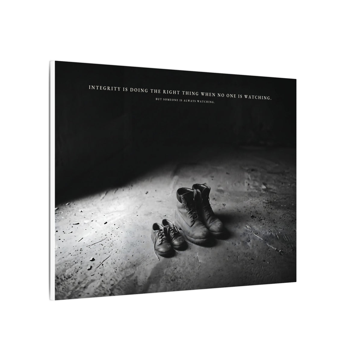 Integrity Is Doing the Right Thing When No One Is Watching - Wall Art | Canvas (Landscape)
