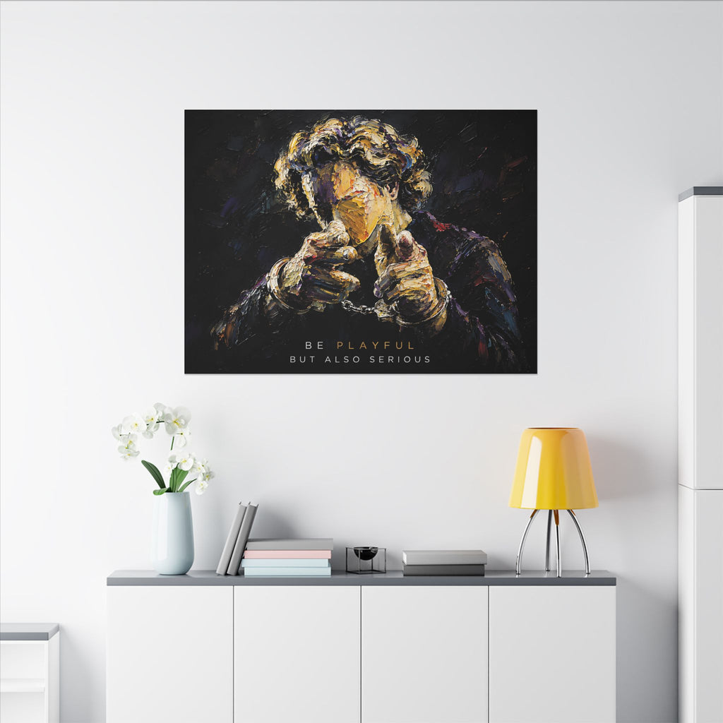 Be Playful But Also Serious - Office Wall Art | Canvas (Landscape)