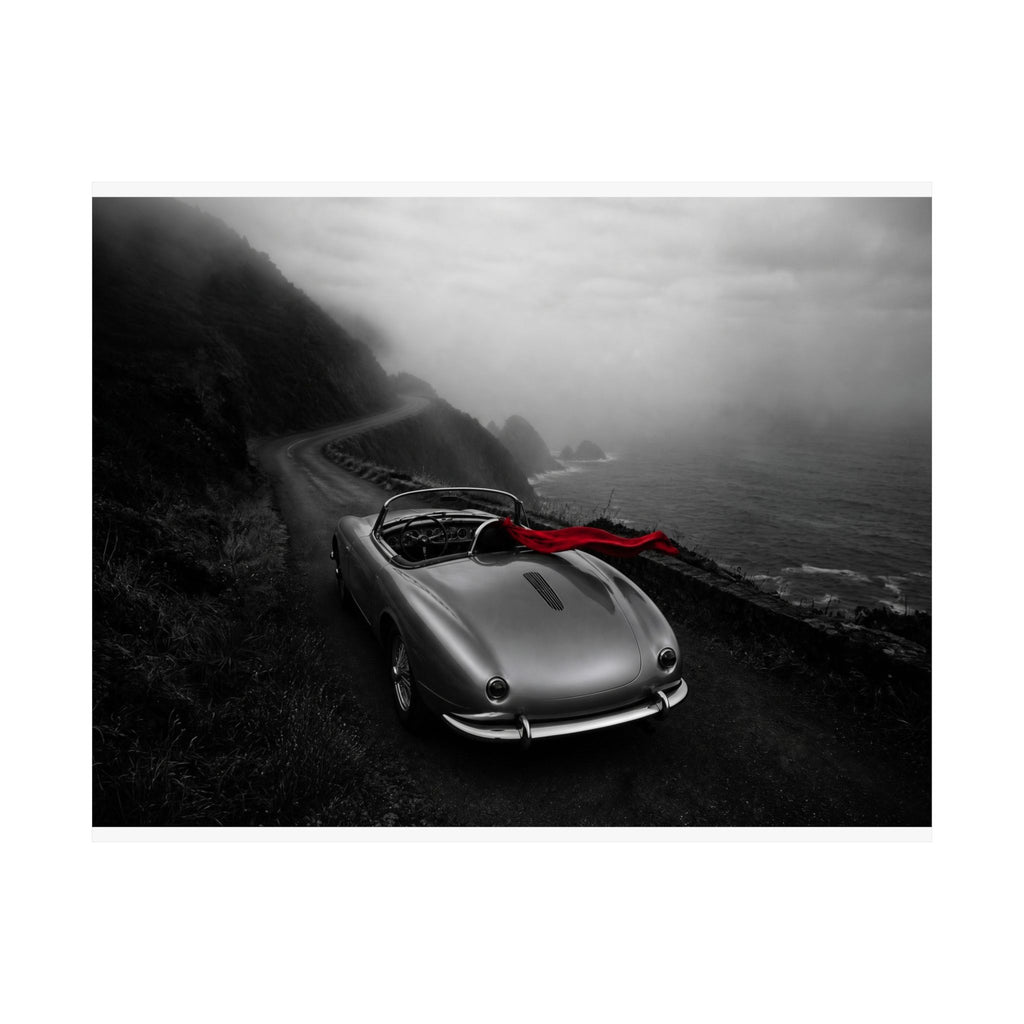 Coastal Roadster - Classic Car Wall Art | Matte Poster (Landscape)