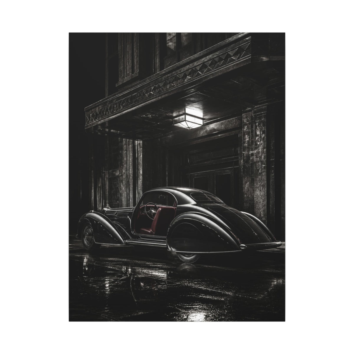 Art Deco Coupe - Art Deco Car Wall Art | Canvas