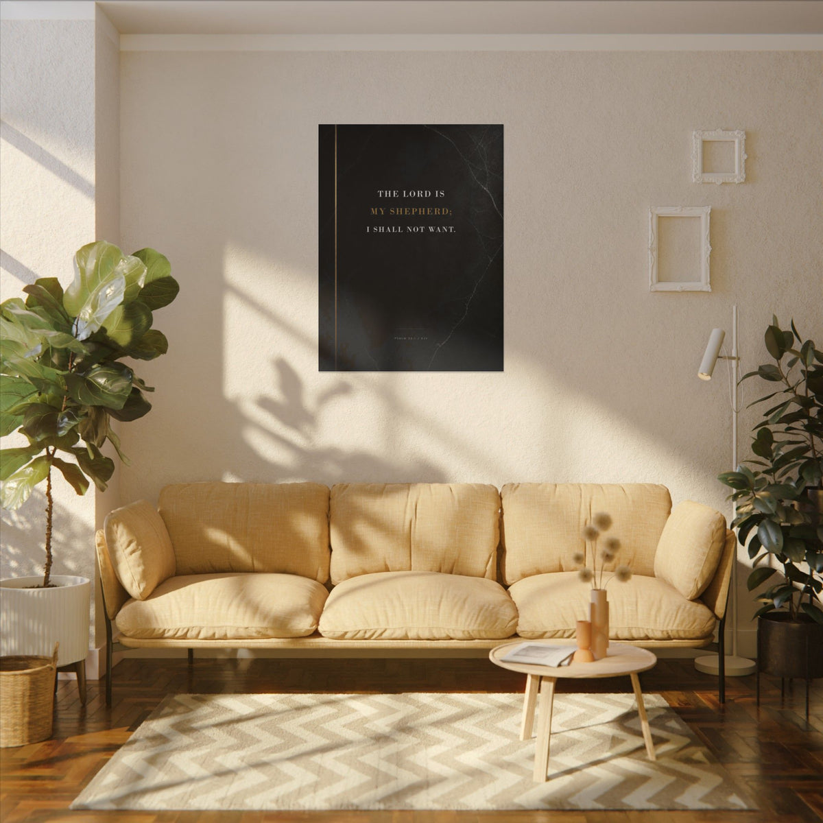 The Lord Is My Shepherd - Psalm 23 Scripture Wall Art | Canvas