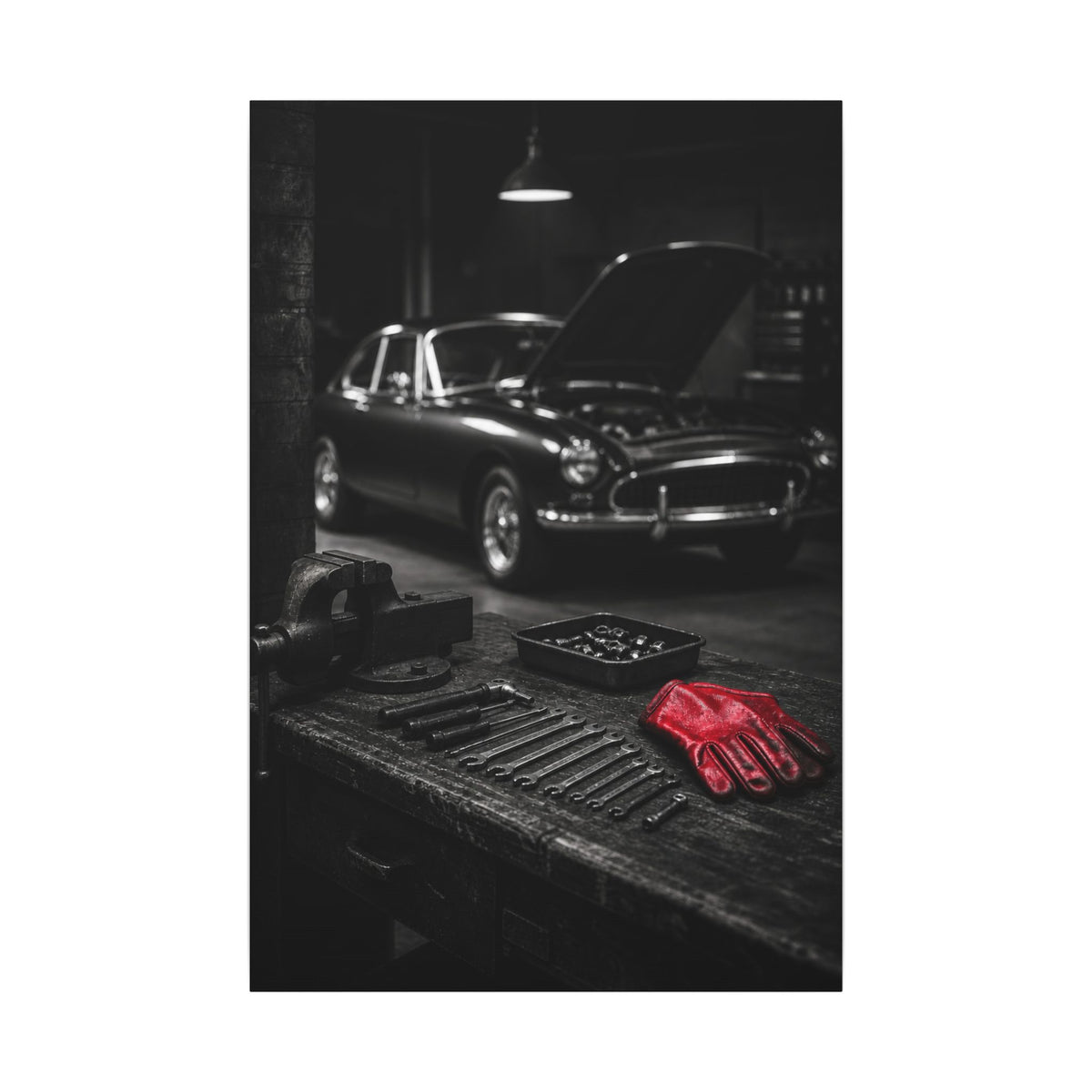 Built, Not Bought - Garage Wall Art | Canvas