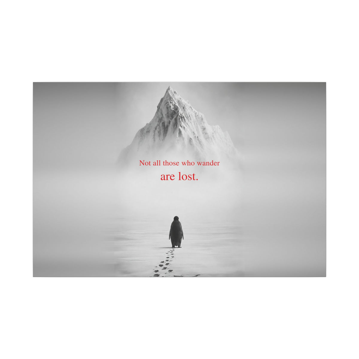 Not All Those Who Wander - Mountain Wall Art | Canvas (Landscape)