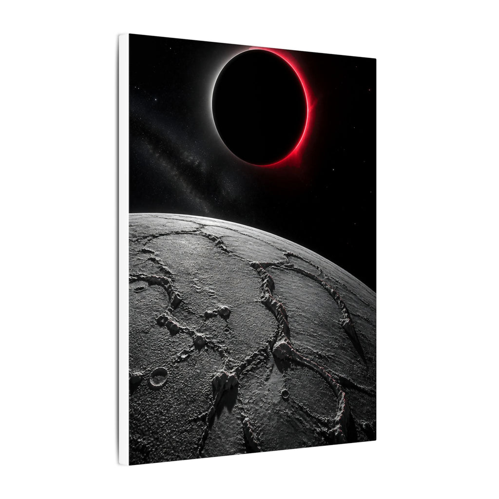 Red Eclipse - Moon Wall Art | Canvas
