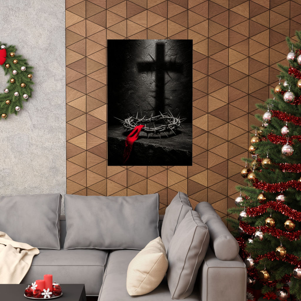 Crown and Shadow - Crown of Thorns Wall Art | Matte Poster