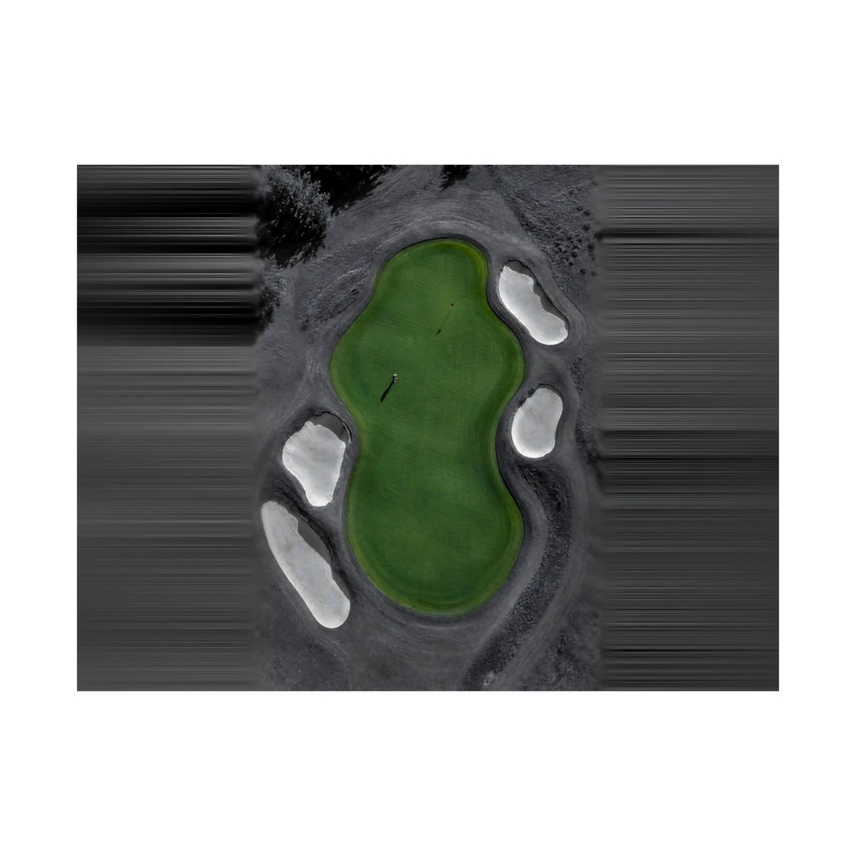Aerial Solitude - Golf Course Wall Art | Matte Poster (Landscape)
