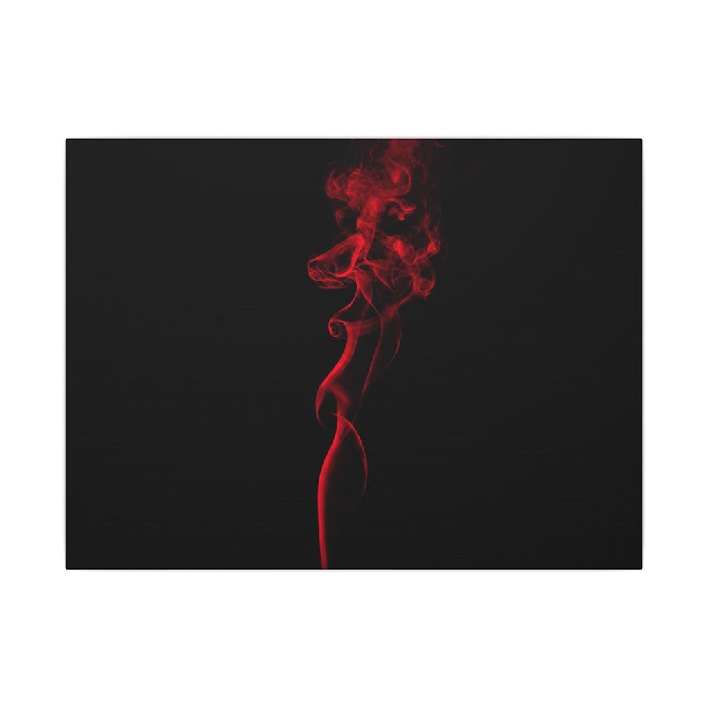 Red Smoke - Wall Art With Red Color | Canvas (Landscape)