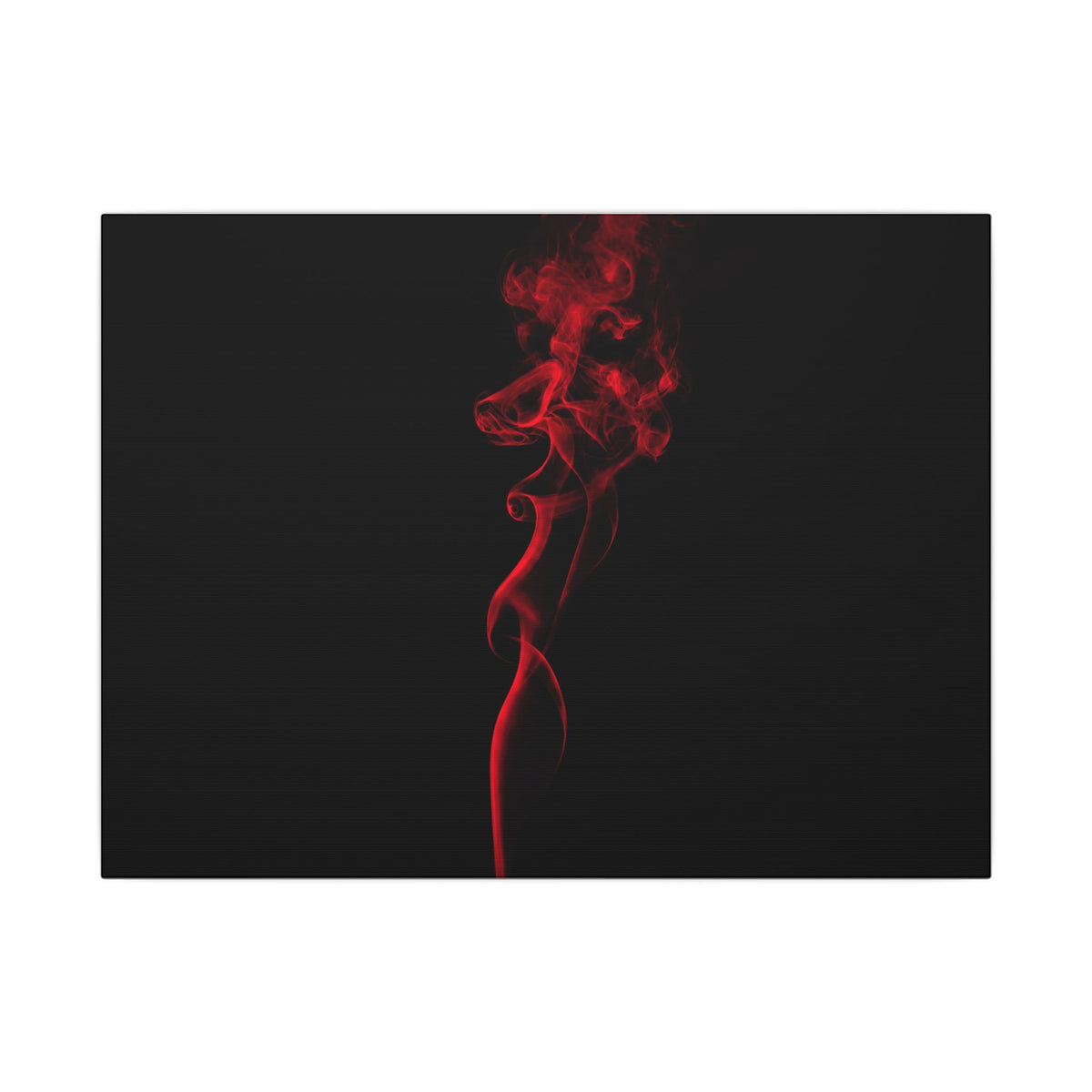 Red Smoke - Wall Art With Red Color | Canvas (Landscape)