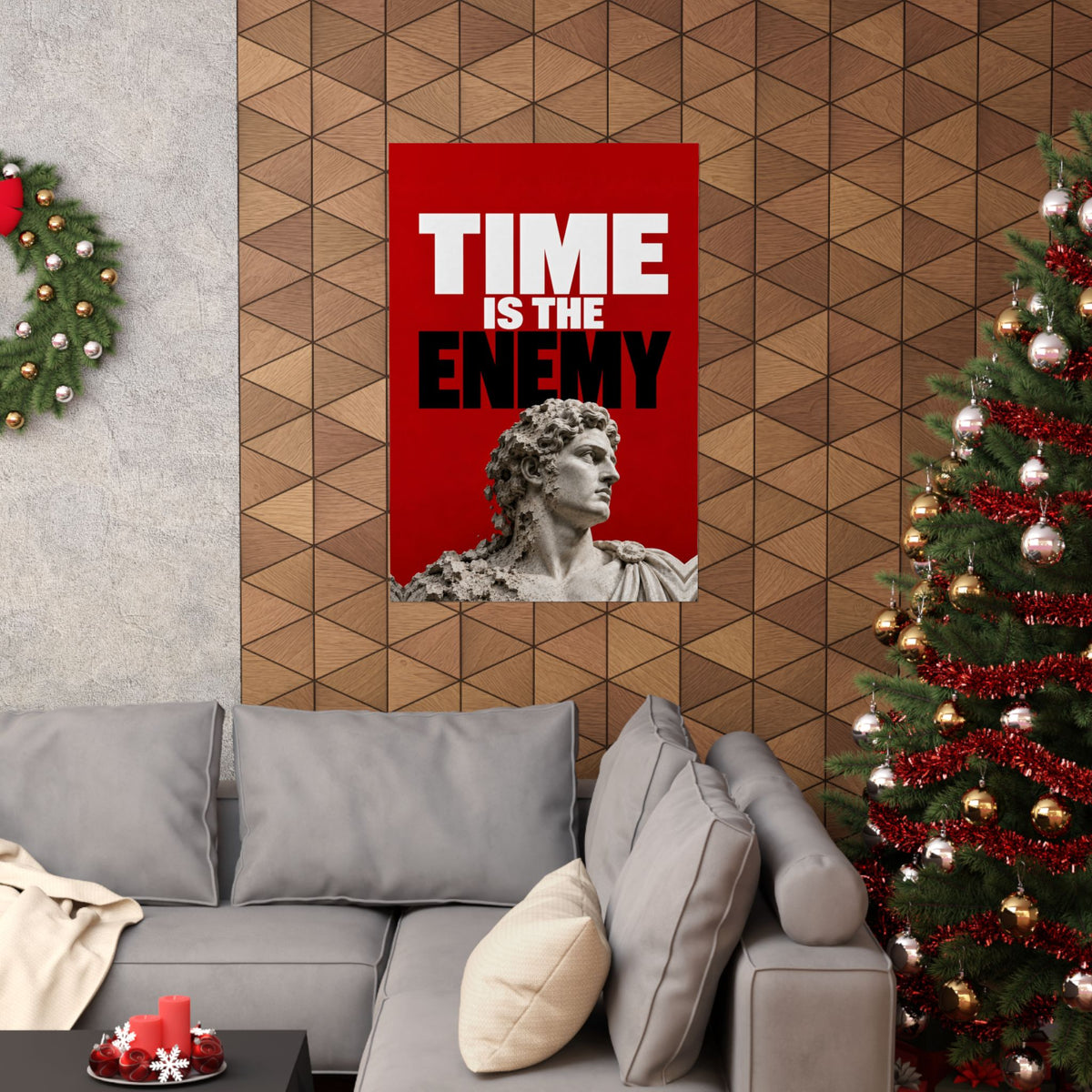 Time Is the Enemy - Motivational Wall Art | Matte Poster