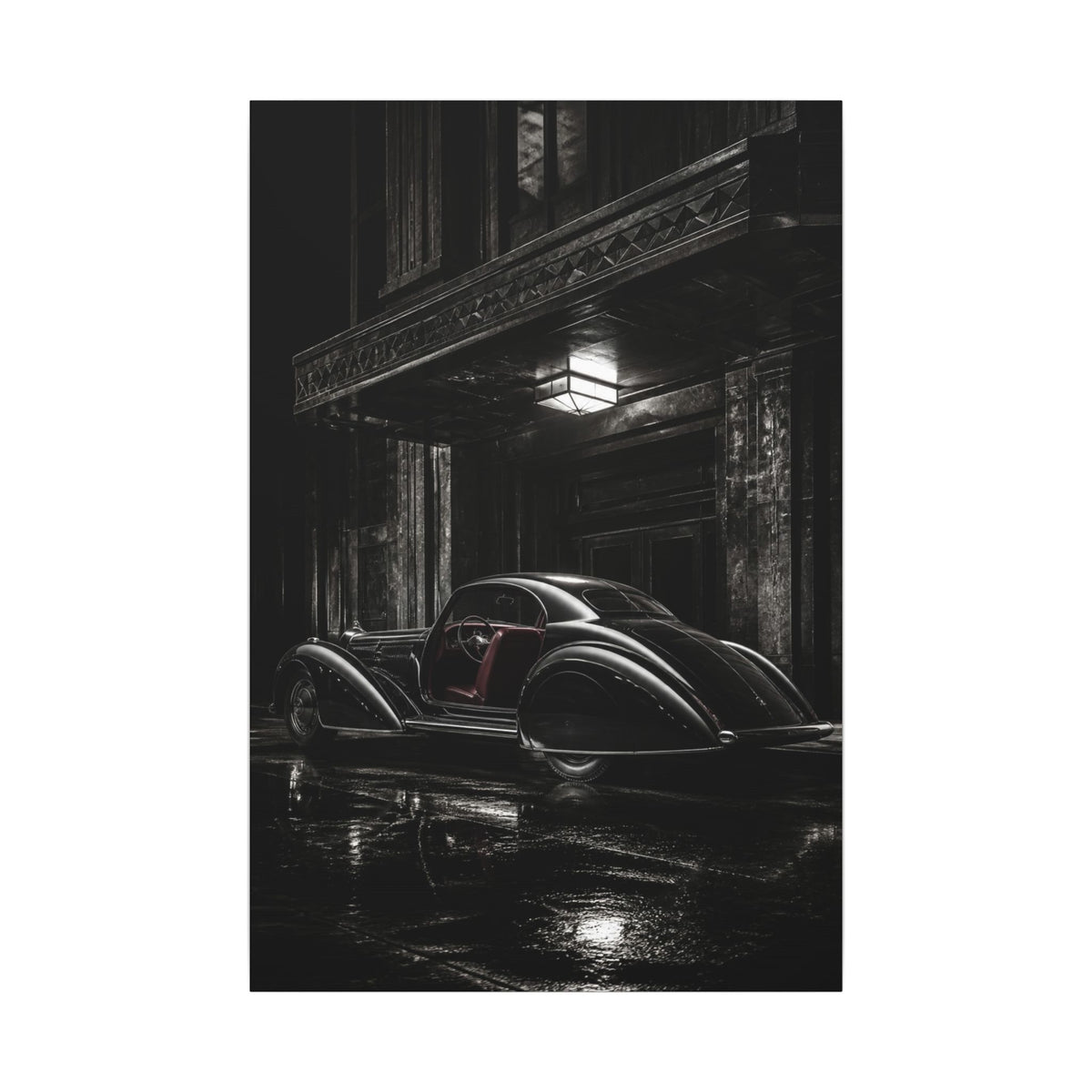 Art Deco Coupe - Art Deco Car Wall Art | Canvas