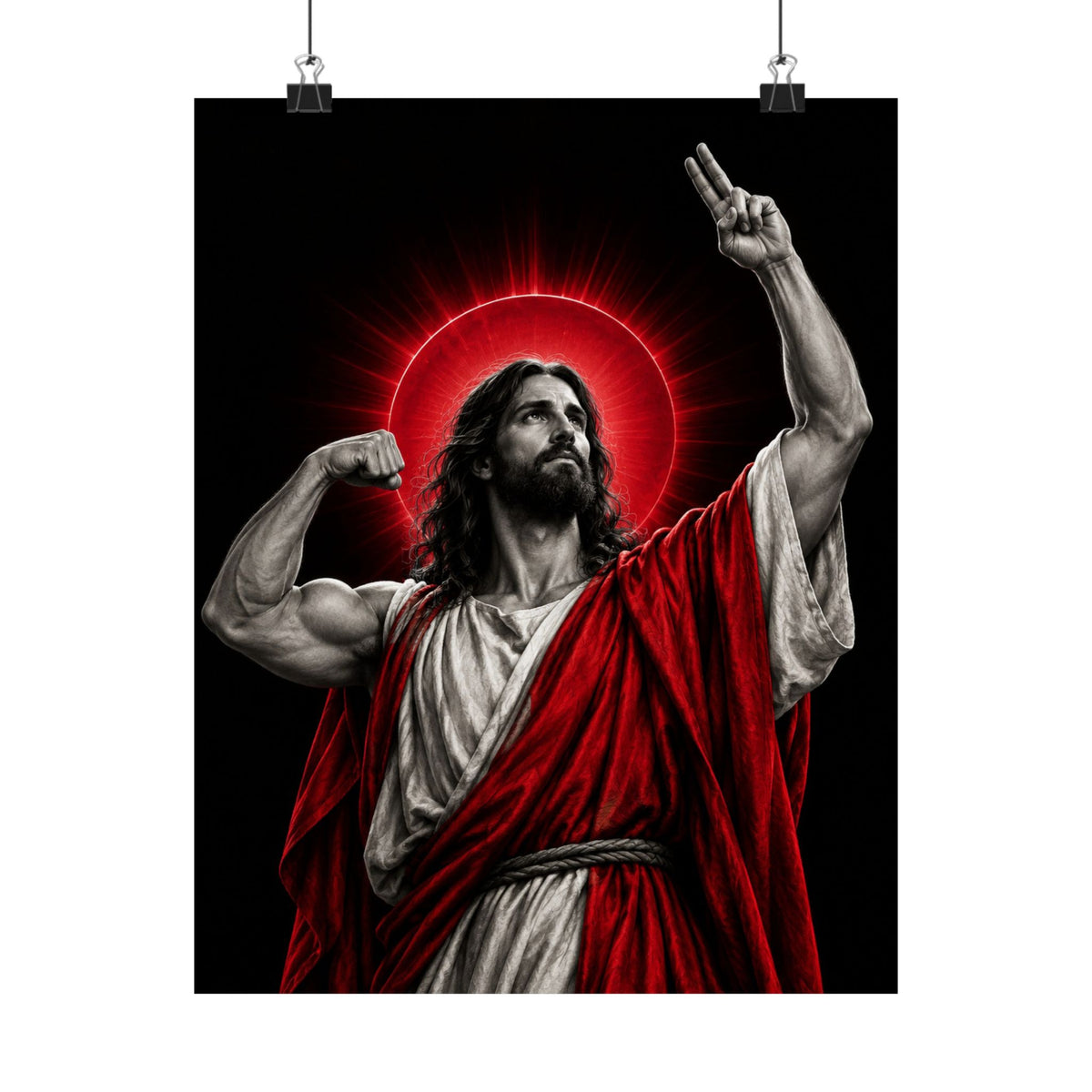 Faith and Iron - Gym Wall Art | Matte Poster