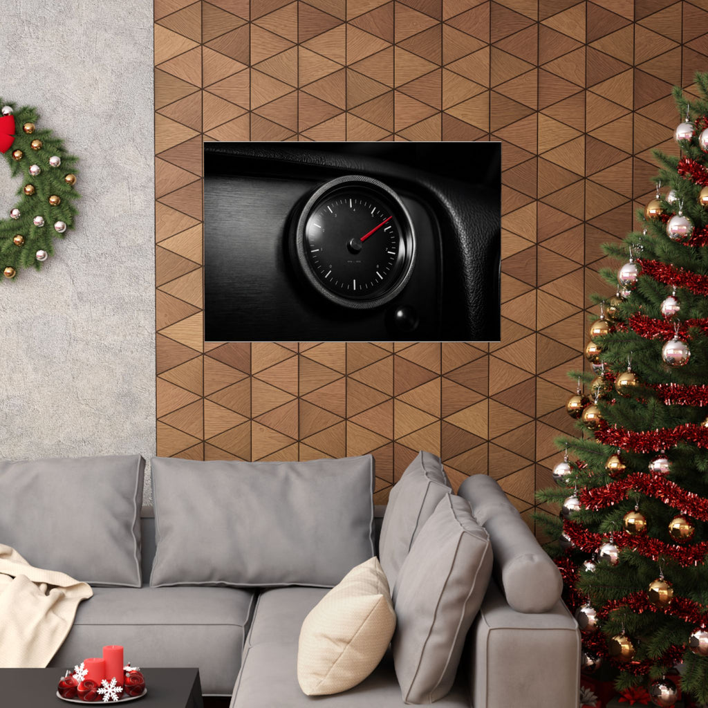 Redline Gauge - Tachometer Wall Art | Matte Poster (Landscape)