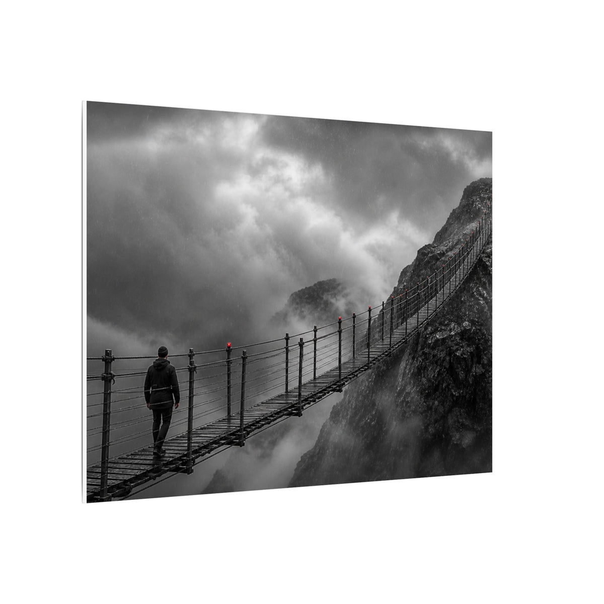 Cross What Scares You - Bedroom Art Prints | Canvas (Landscape)