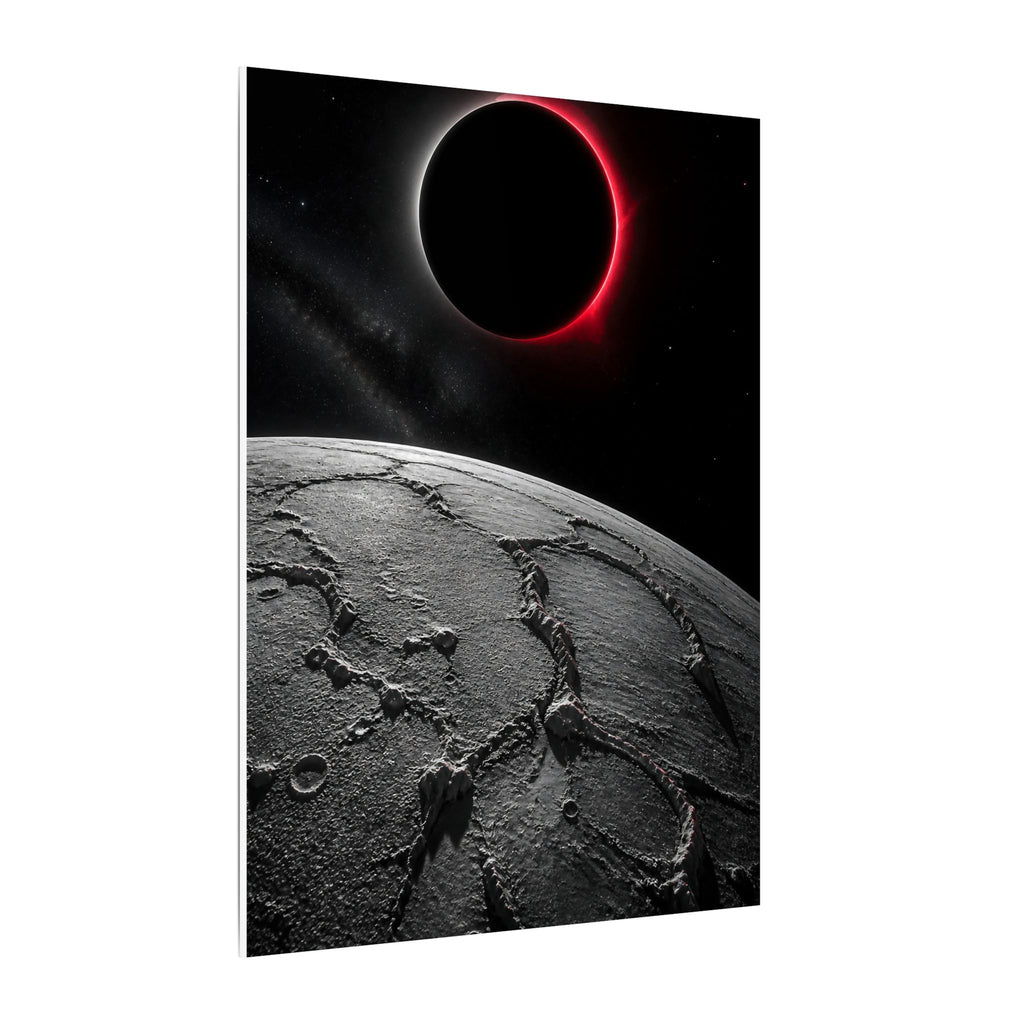 Red Eclipse - Moon Wall Art | Canvas