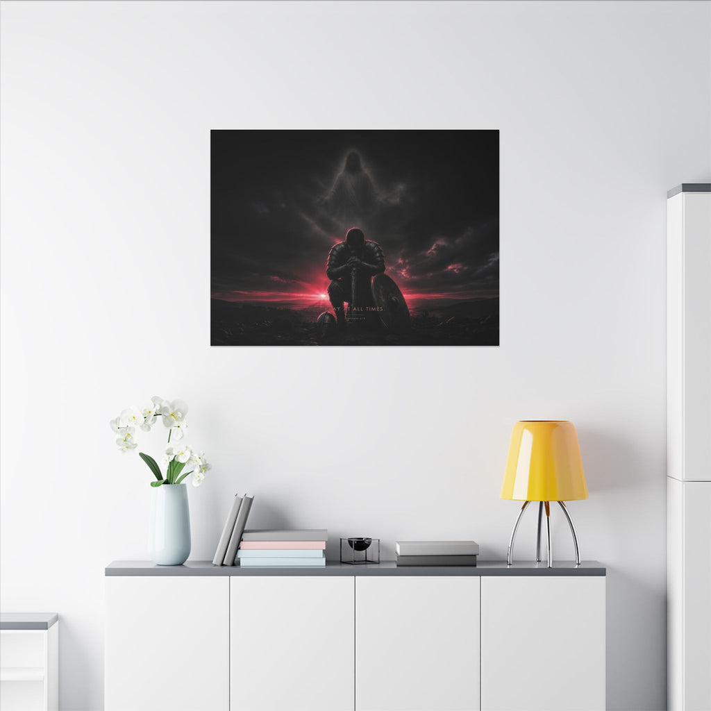 Pray, Then Stand - Armor of God Wall Art | Canvas (Landscape)