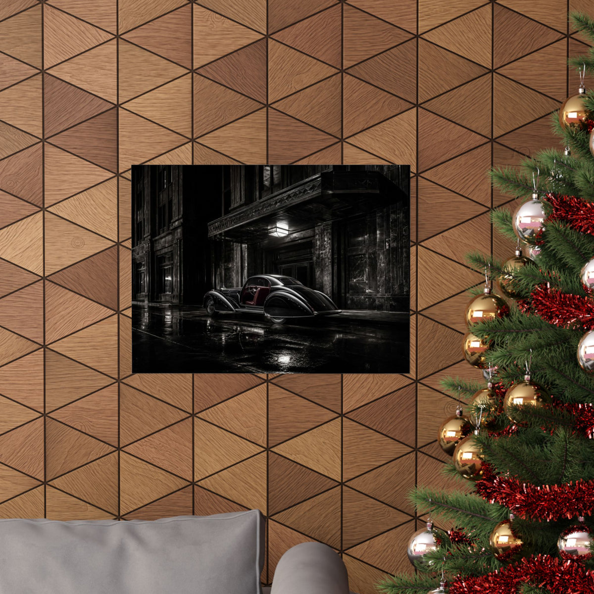 Art Deco Coupe - Art Deco Car Wall Art | Matte Poster (Landscape)