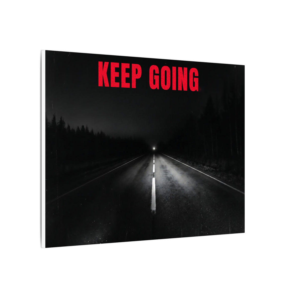 The Extra Mile - Night Road Wall Art | Canvas (Landscape)