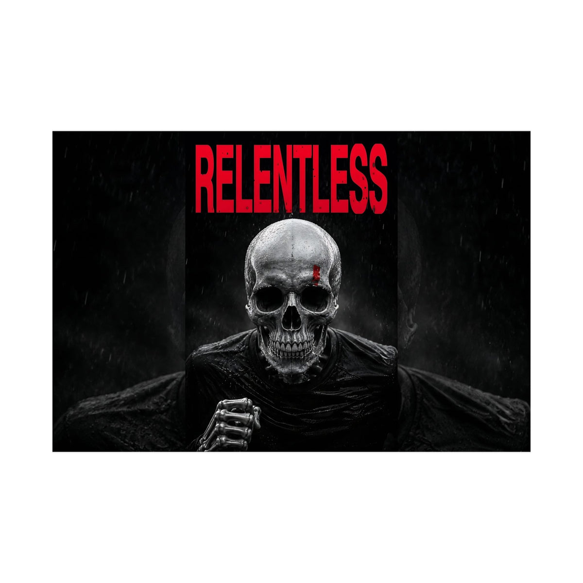 Relentless - Skull Wall Art | Matte Poster (Landscape)