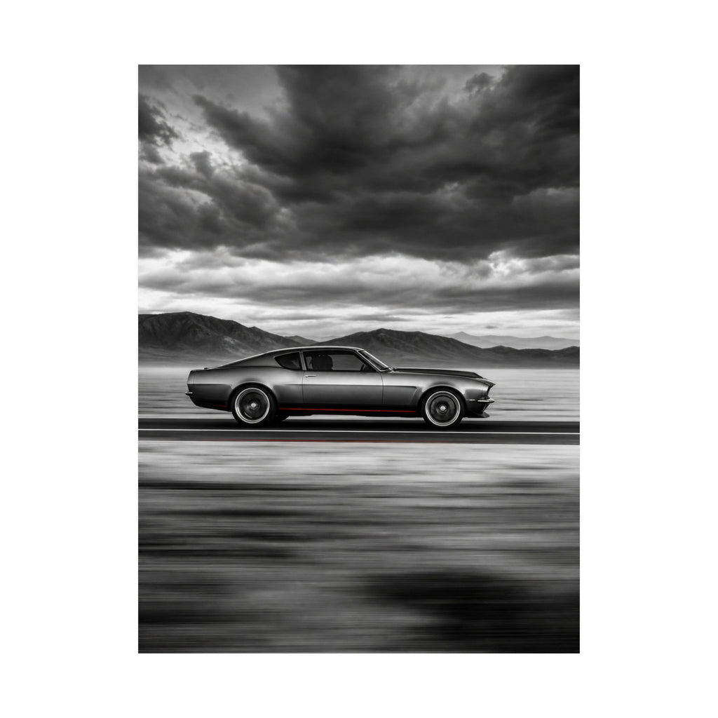 Open Road Velocity - Muscle Car Wall Art | Matte Poster