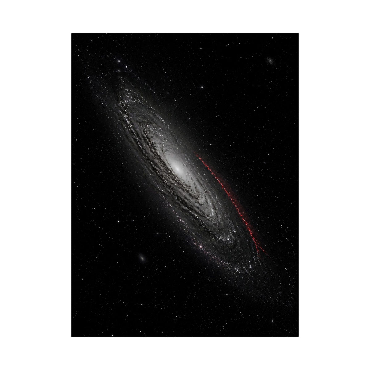 Crimson Orbit - Space Wall Art | Matte Poster