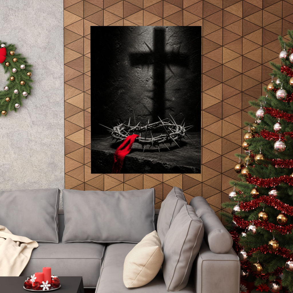 Crown and Shadow - Crown of Thorns Wall Art | Matte Poster