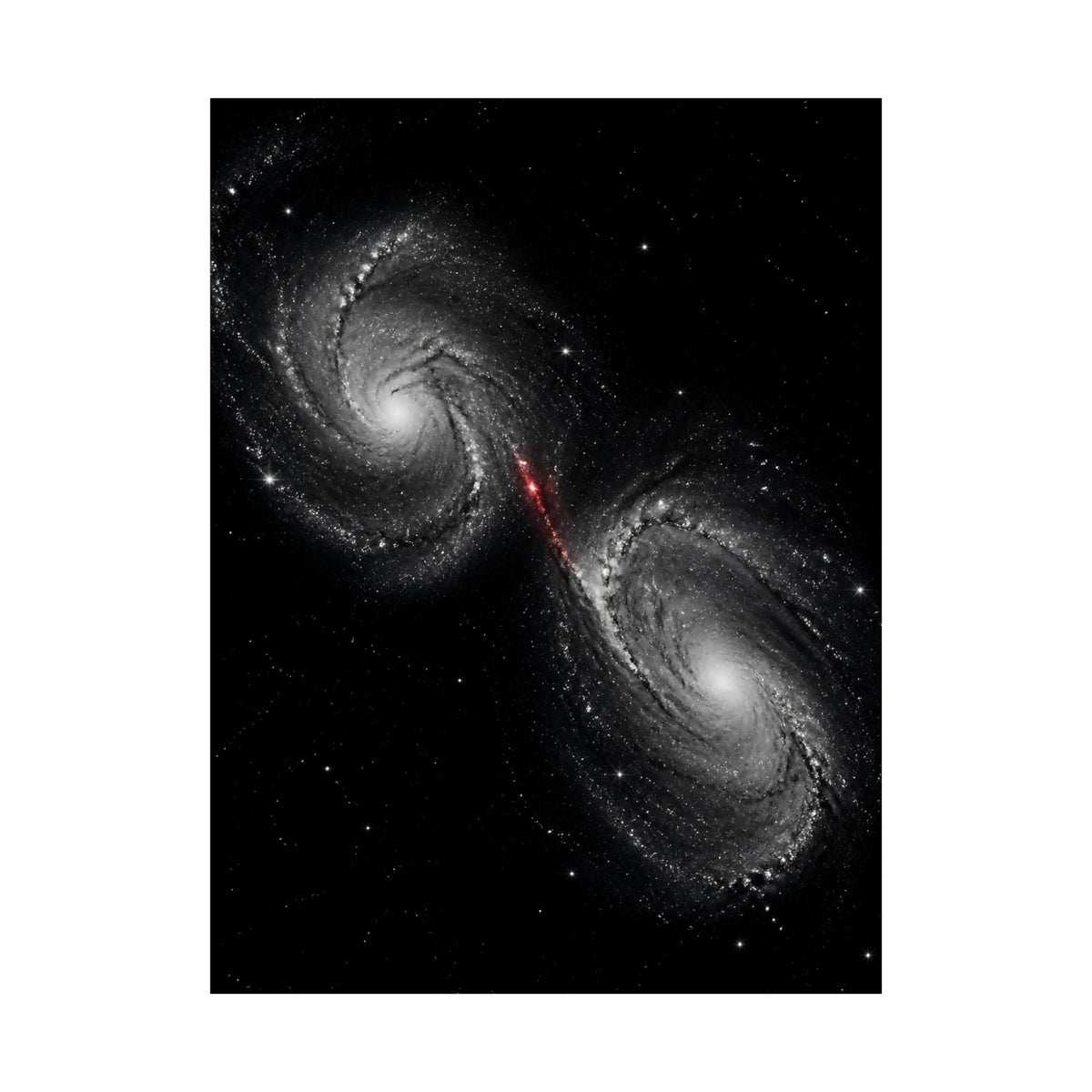 Collision Course - Space Wall Art | Matte Poster