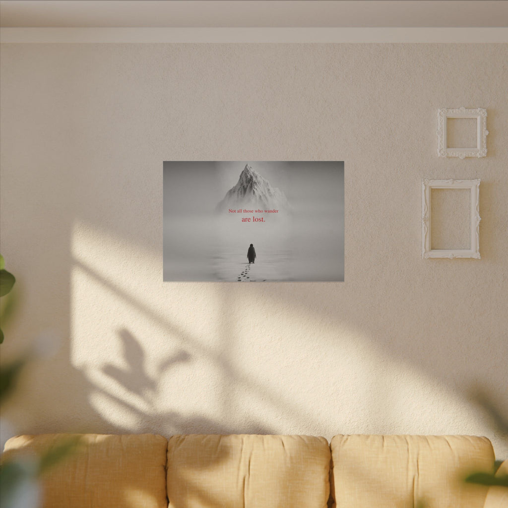 Not All Those Who Wander - Mountain Wall Art | Canvas (Landscape)