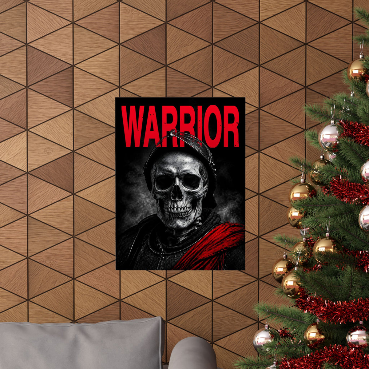 Warrior - Skull Painting | Matte Poster