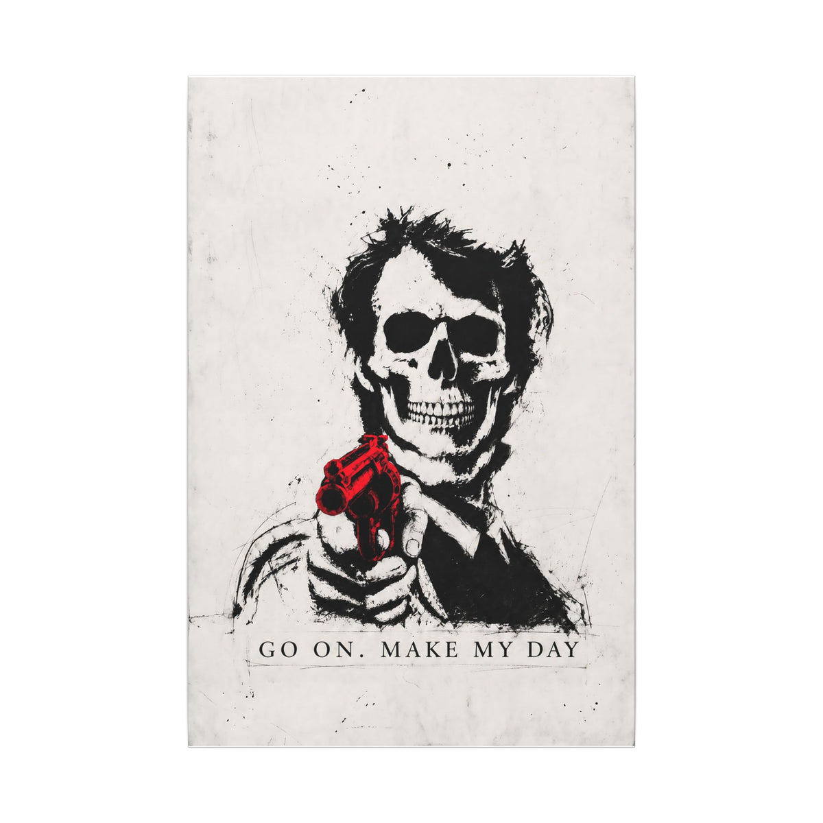 Make My Day - Dark Noir Sketch Art | Canvas