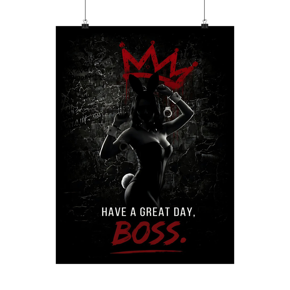 Great Day, Boss - Dark Humor Wall Art | Matte Poster