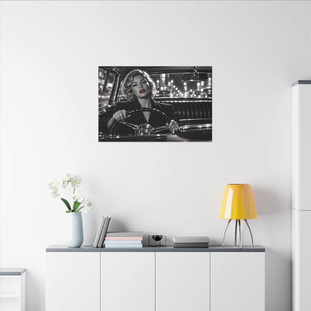 Night Drive - Bedroom Wall Art | Canvas (Landscape)