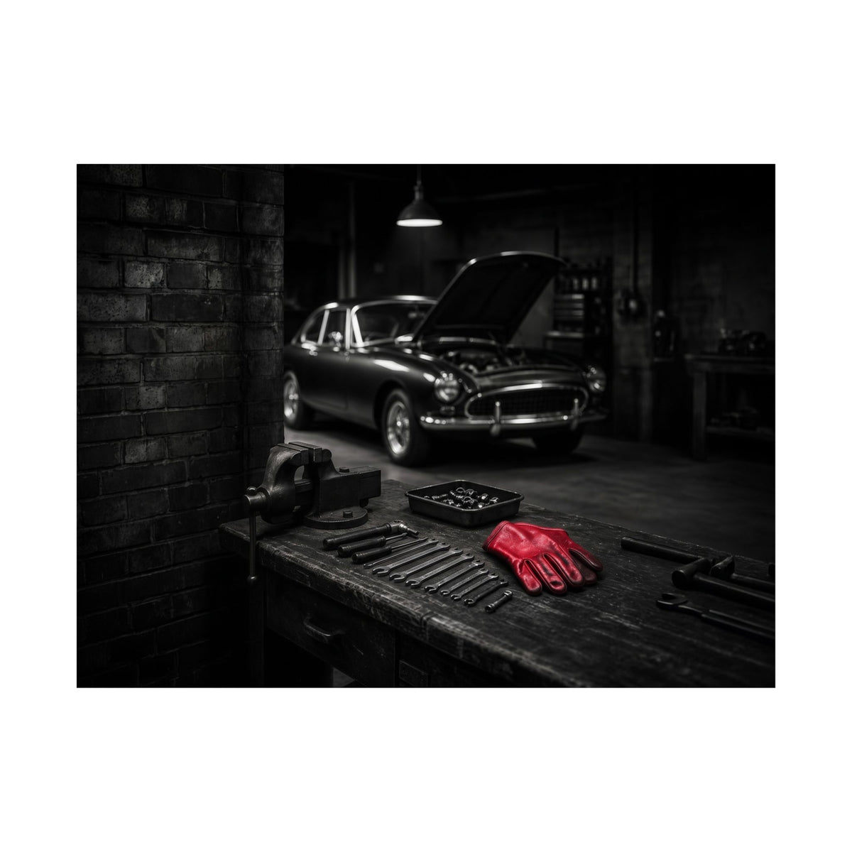 Built, Not Bought - Garage Wall Art | Matte Poster (Landscape)
