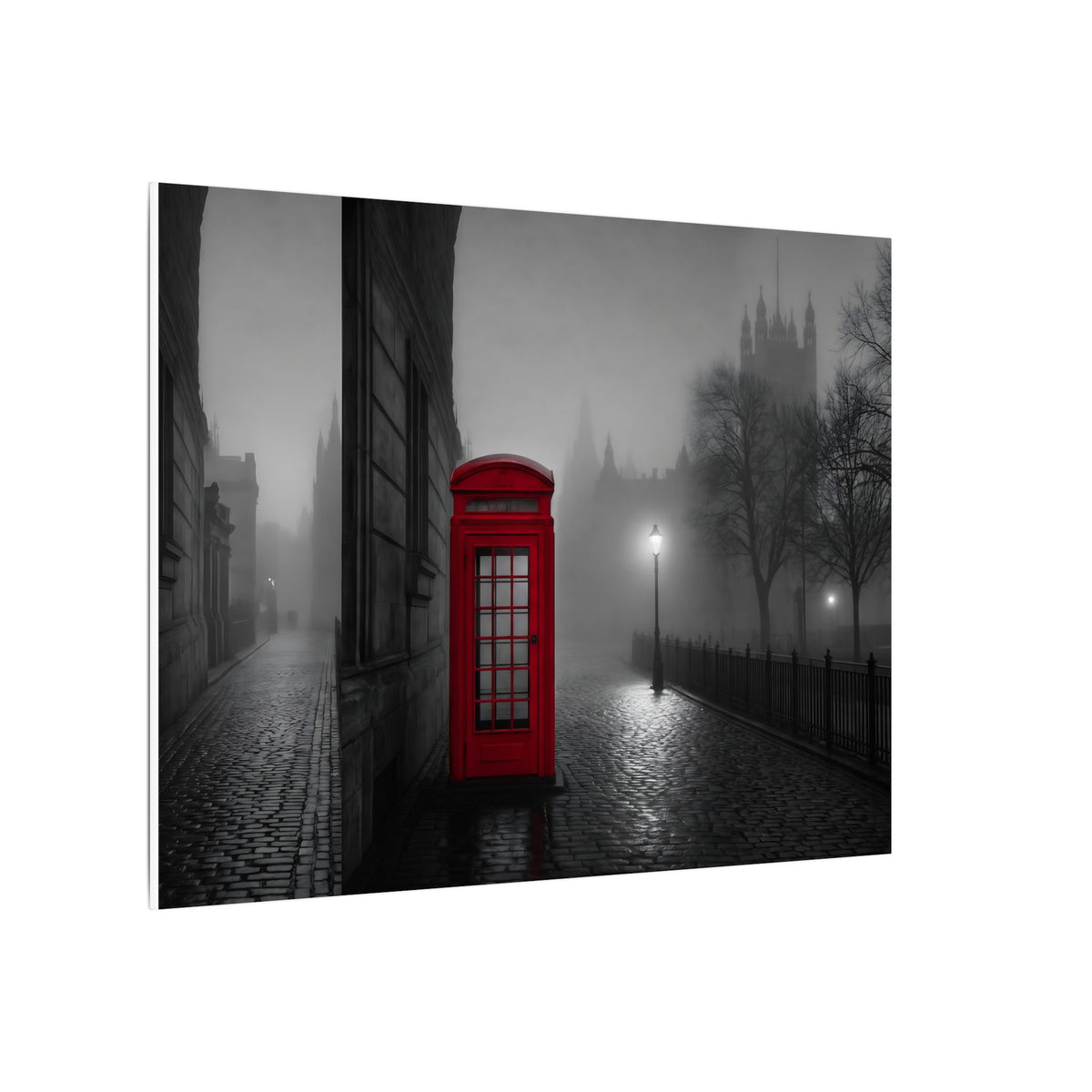 The Red Booth - Unique Office Art | Canvas (Landscape)
