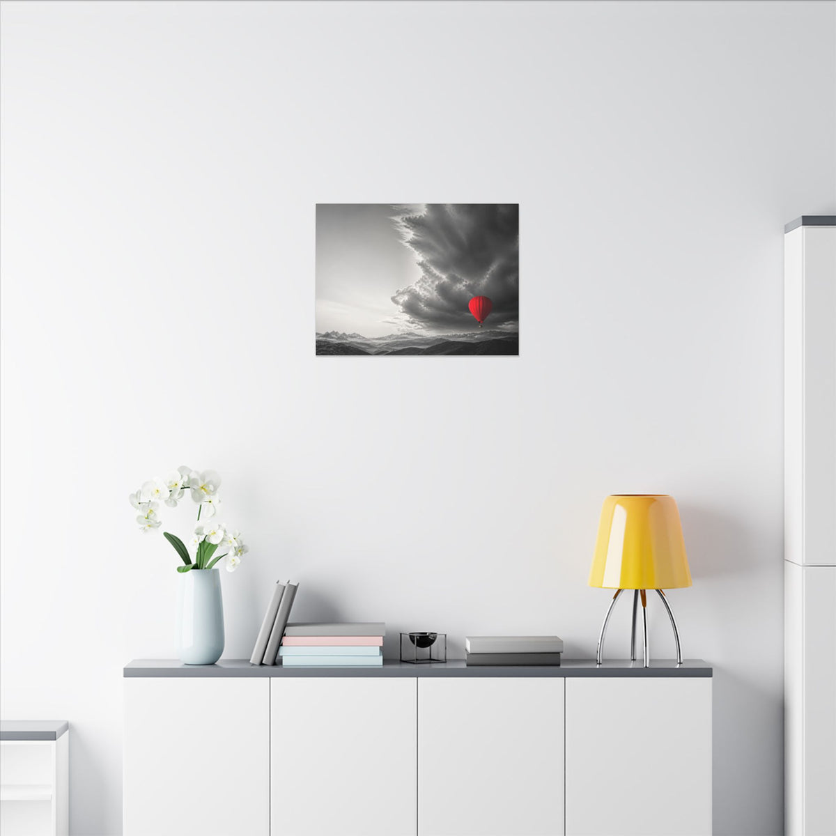 Red Balloon - Over the Bed Wall Art | Canvas (Landscape)