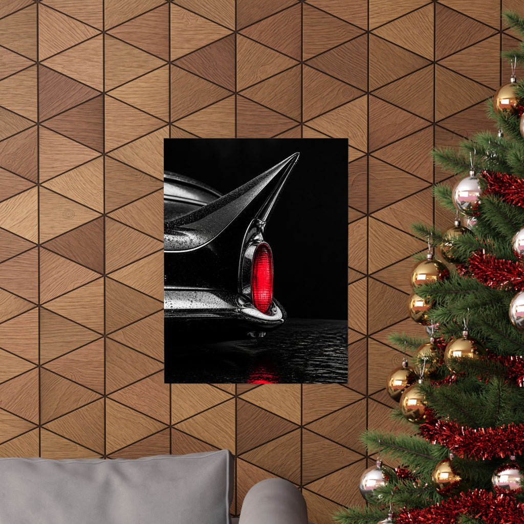 Ruby Tail - Classic Car Wall Art | Matte Poster