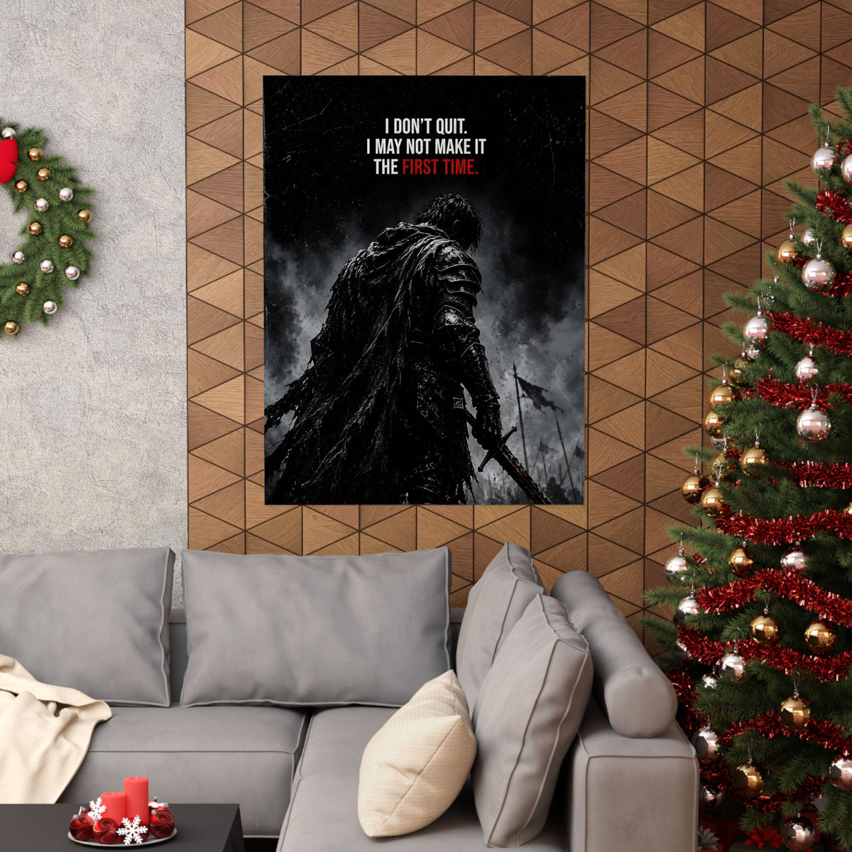 I Don't Quit - Motivational Wall Art | Matte Poster