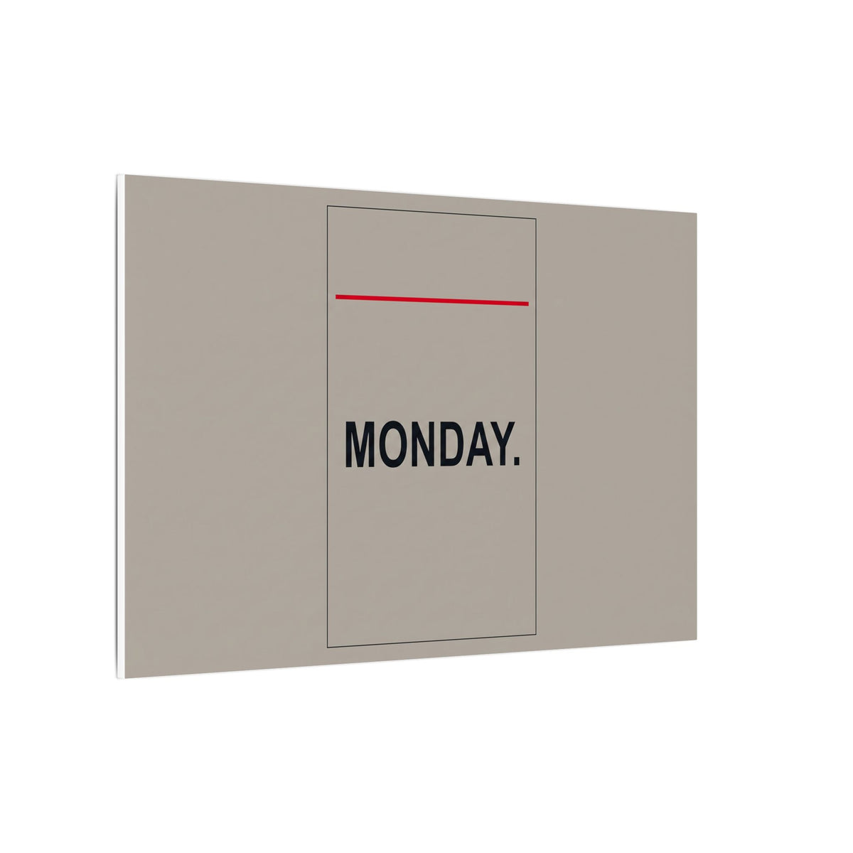 Monday - Office Wall Art | Canvas (Landscape)