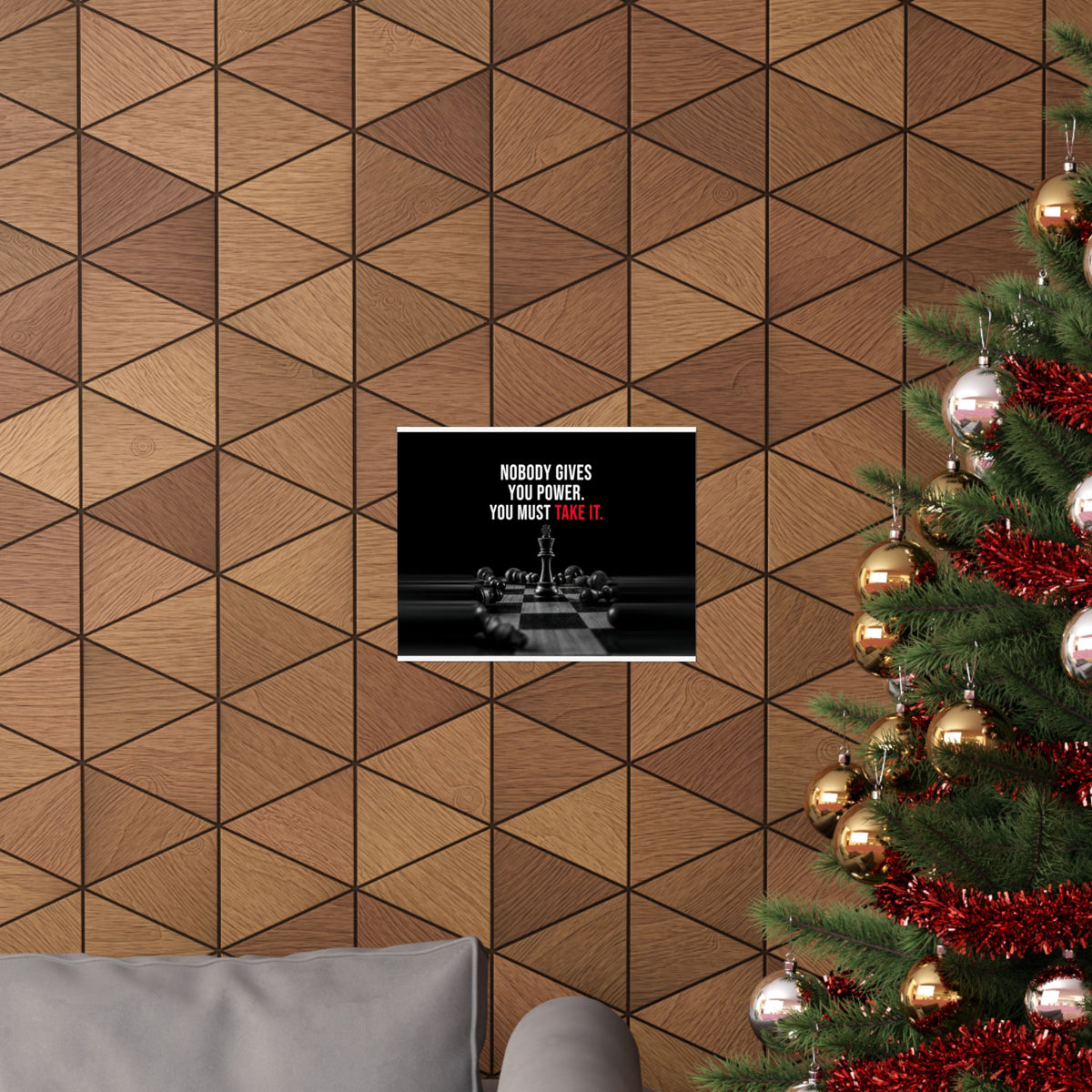 Nobody Gives You Power - Chess Wall Art | Matte Poster (Landscape)